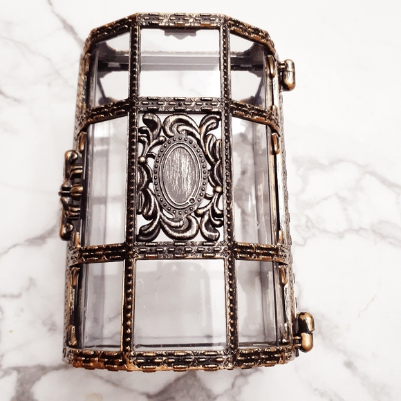 Pirate small vintage-like jewelry trinket transparent treasure box (brand new) - Picture 4 of 8